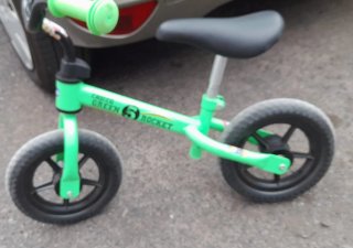 Bicicleta de aprendizaje Green Rocket