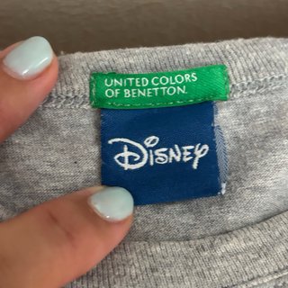 Camiseta Mickey Benetton Gris