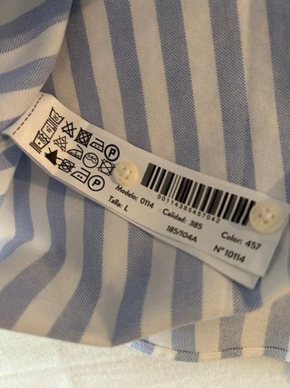 Camisa Rayas Azul y Blanco Massimo Dutti