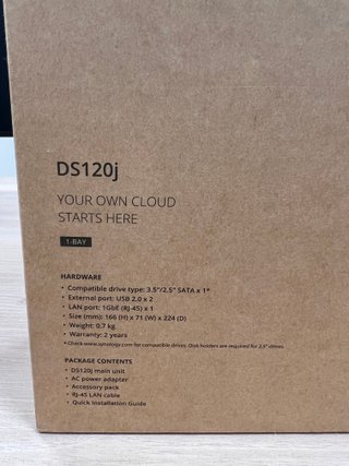 Synology DS120j NAS 1 bahía