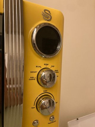 Microondas Retro Amarillo