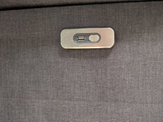 Sofá reclinable eléctrico gris