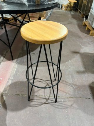 Taburetes altos madera y metal