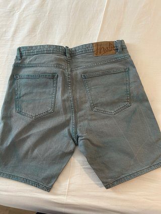 Pantalones cortos Zara grises/teal Talla M