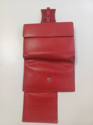 Cartera Balmain Piel Roja