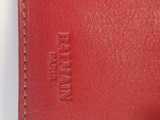 Cartera Balmain Piel Roja