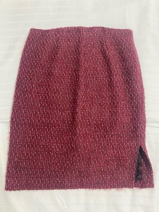 Jigsaw Traje Bouclé 3 Piezas Rojo