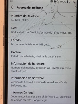 LG K10 2017 16GB Negro