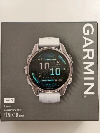 Reloj Garmin Fenix 8 43mm Plata/Blanco