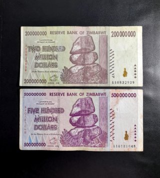 🇿🇼 Billetes Zimbabue
