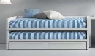Cama nido juvenil 90cm con cajones
