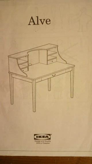 Escritorio Ikea Alve Madera