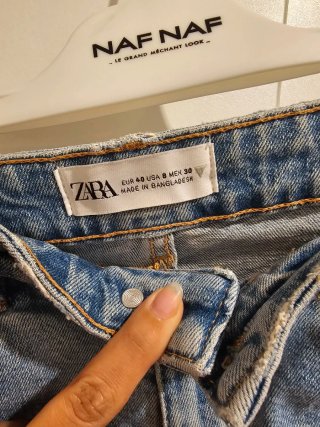 Shorts vaqueros Zara desgastados