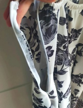 Vestido tablas halter estampado floral