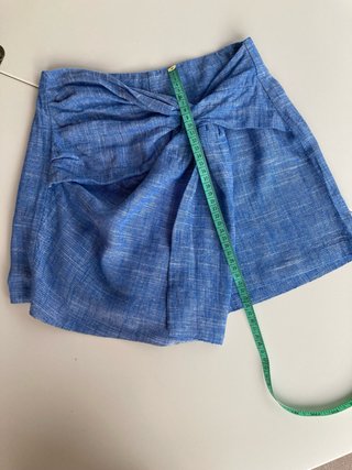 Minifalda pantalón Stradivarius azul