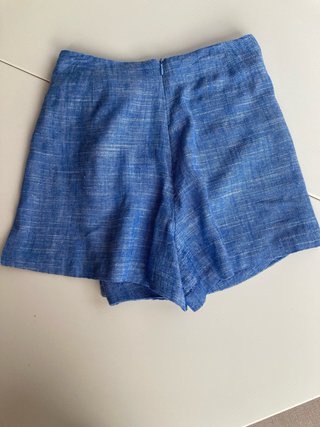 Minifalda pantalón Stradivarius azul
