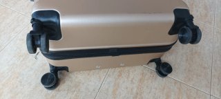 Maleta de viaje XL 100L tectake dorada