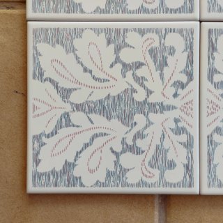 4 Azulejos Florales Vintage Azules sin uso