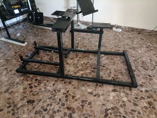 Cockpit simulador de carreras artesanal