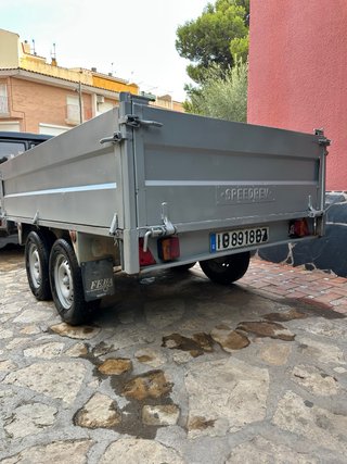 Remolque Doble Eje Basculante Hidráulico - 750 kg
