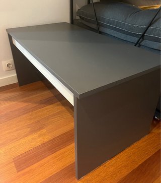 Mesa Plegable Gris y Madera