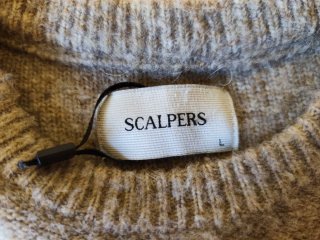 Jersey Scalpers punto trenzado beige Talla L