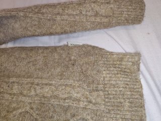 Jersey Scalpers punto trenzado beige Talla L