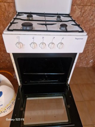 Cocina de gas Superset blanca