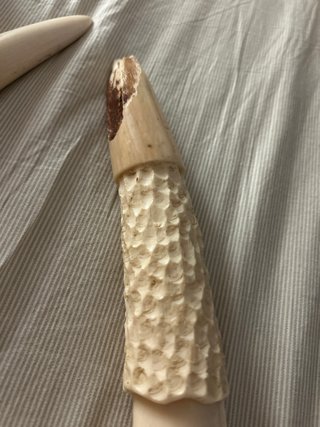 Cuernos imitación marfil