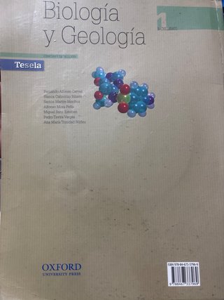 Biología y Geología 1º Bachillerato Tesela Libr...