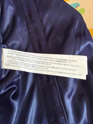 Vestido azul manga francesa