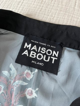 Maison About Milano black gray asymmetrical