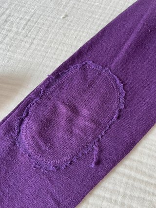 Tintoretto purple silk blend long cardigan medium