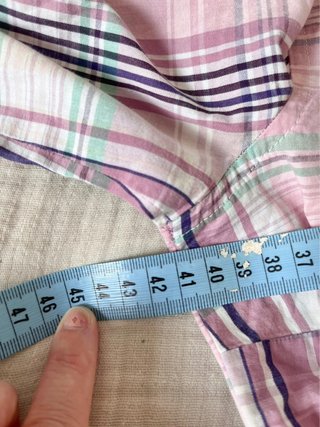 Tommy Hilfiger pink plaid cotton shirt XS
