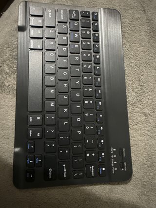 Teclado Bluetooth Inalámbrico Negro/Plateado