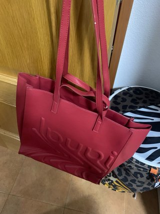 Bolso shopper grande Desigual rojo