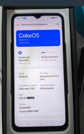 Oppo A77 5G Negro
