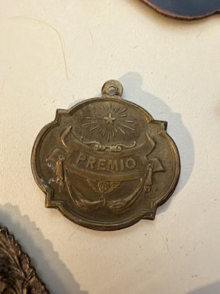 Lote 5 Medallas Escolares Antiguas