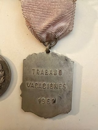 Lote 5 Medallas Escolares Antiguas