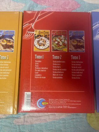 Tomo 1,2,3 Gran Cocina  Se encuentran como nuevos