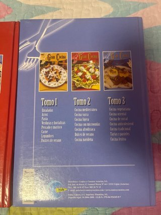 Tomo 1,2,3 Gran Cocina  Se encuentran como nuevos