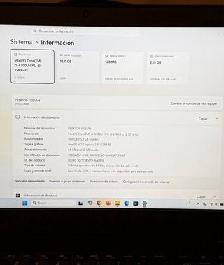 Lenovo ThinkPad T560 i5 16GB RAM 256GB SSD
