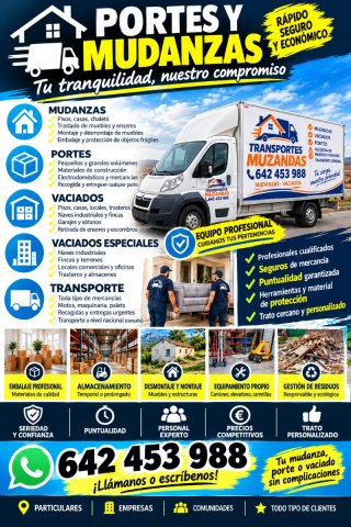 Vaciados, portes, express, económicos, elmismo día