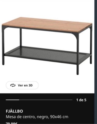 2 Mesas Estilo Industrial Ikea Fjällbo