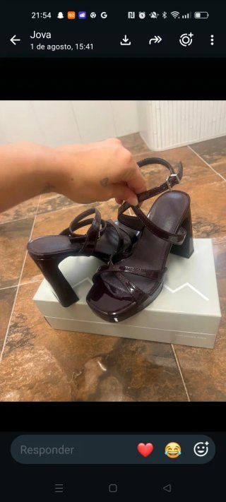 Zapatos de fiesta Gery Burdeos talla 35