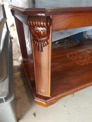 Mesa de centro madera y cristal