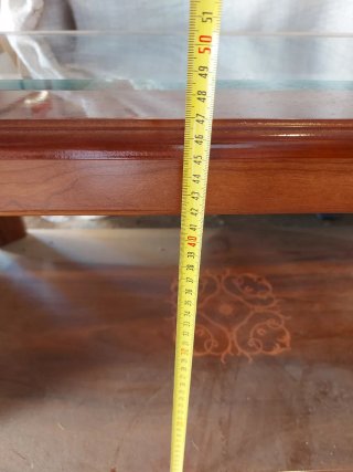 Mesa de centro madera y cristal