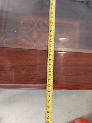 Mesa de centro madera y cristal