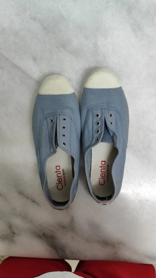 Zapatillas Cienta tipo Victoria Azul/Blanco