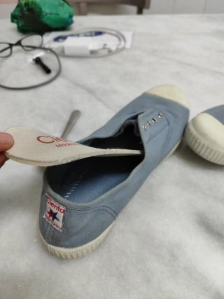 Zapatillas Cienta tipo Victoria Azul/Blanco